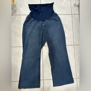 Indigo blue maternity jeans 3x